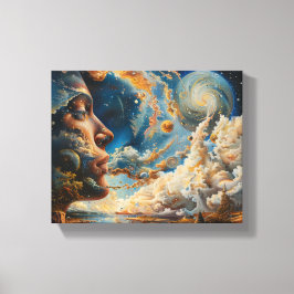 Cosmic Dreamscape Surreal Wall Art キャンバスプリント
