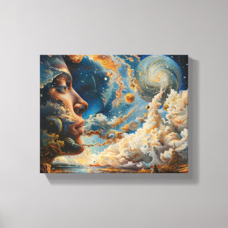 Cosmic Dreamscape Surreal Wall Art キャンバスプリント