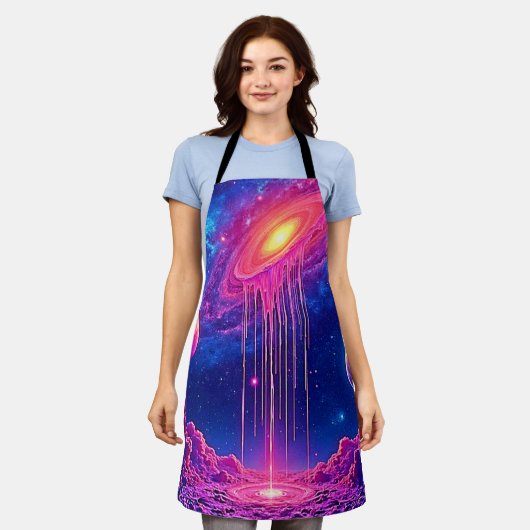 Cosmic Drip: Galaxy's Sweet Essence エプロン (着用した状態)