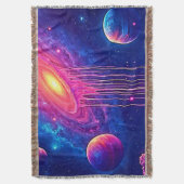 Cosmic Drip: Galaxy's Sweet Essence スローブランケット (正面縦)