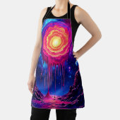 Cosmic Dripping Planet Art エプロン (インサイチュ)