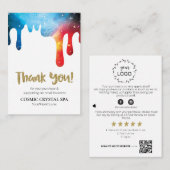 *~* COSMIC DRIPSロゴQR AP8レビュー エンクロージャーカード (正面/裏面)