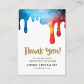 *~* COSMIC DRIPSロゴQR AP8レビュー エンクロージャーカード (正面)