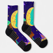 Cosmic Duality: Sun, Moon, and Sisterhood ソックス (右)