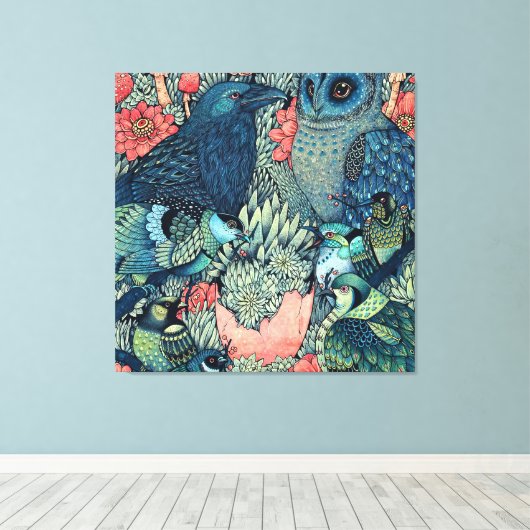 Cosmic Egg キャンバスプリント (インサイチュ (ウッドフロア))