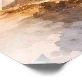 Cosmic Egyptian Pyramid art, Ancient Egypt ポスター (コーナー)