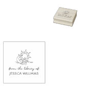 Cosmic Elements Handwritten Custom Library Book ラバースタンプ (押印)