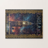 Cosmic England Big Ben Celestial Art ジグソーパズル (横)