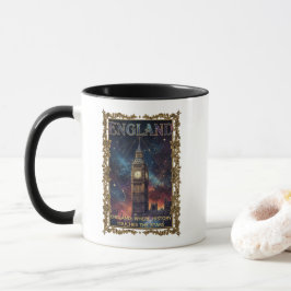 Cosmic England Big Ben Celestial Art マグカップ