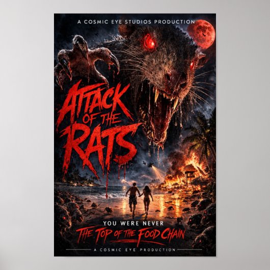 Cosmic Eye – Beach Apocalypse Horror Poster ポスター (正面)