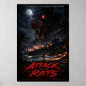 Cosmic Eye – Night Beach Creature Horror Poster ポスター (正面)