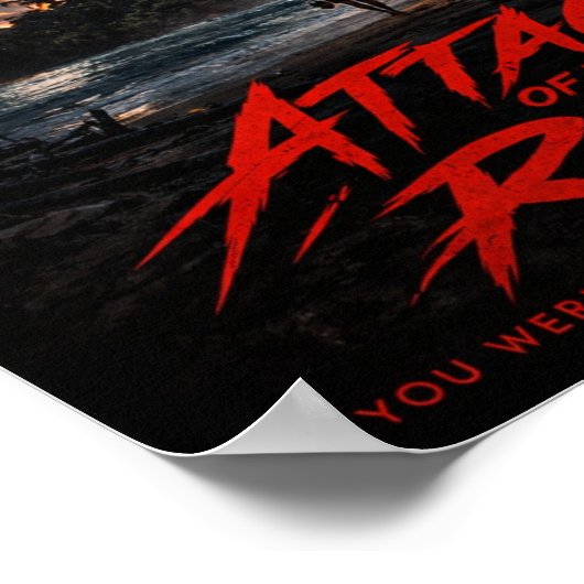 Cosmic Eye – Night Beach Creature Horror Poster ポスター (角)