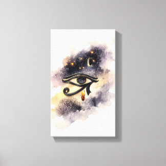 Cosmic Eye of Horus Ancient Egyptian Symbol キャンバスプリント