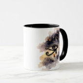 Cosmic Eye of Horus Coffee Mug Ancient Egyptian マグカップ (正面右)