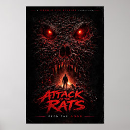 Cosmic Eye – Skull Swarm Horror Poster ポスター