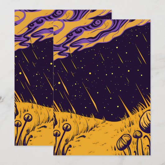 Cosmic Fields 招待状 (正面/裏面)