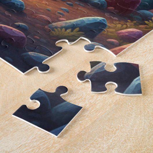 Cosmic Fire Magic Night Campfire Puzzle - Fantasy  ジグソーパズル (側面)