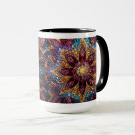 Cosmic Floral – Galaxy-Inspired Mug マグカップ