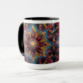 Cosmic Floral – Galaxy-Inspired Mug マグカップ (正面左)