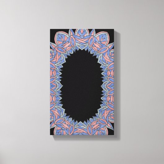 Cosmic Flow  Abstract Galaxy-Inspired Canvas キャンバスプリント (正面)