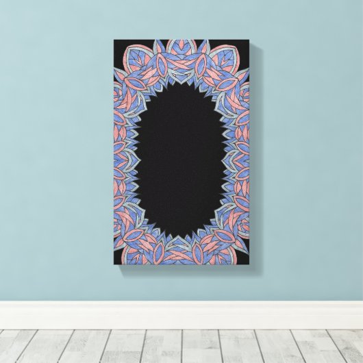 Cosmic Flow  Abstract Galaxy-Inspired Canvas キャンバスプリント (インサイチュ (ウッドフロア))