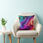 Cosmic Flowing Swirls クッション (椅子)