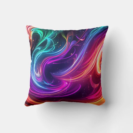 Cosmic Flowing Swirls クッション (裏面)