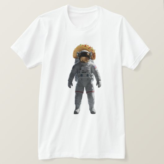 Cosmic Food Humor Tee for Taco Lovers & Space Fans Tシャツ (デザイン正面)