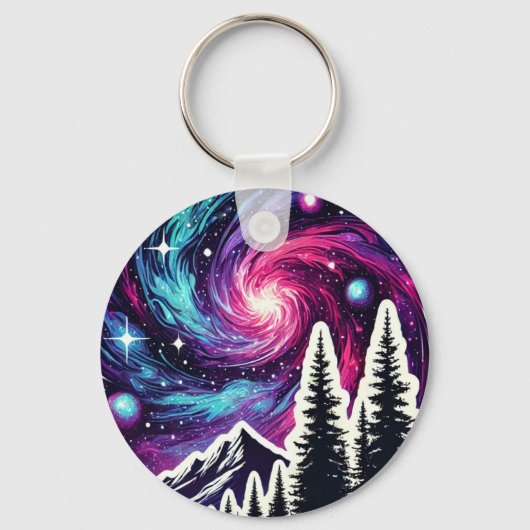 Cosmic Forest: Galaxy Meets Nature キーホルダー (正面)