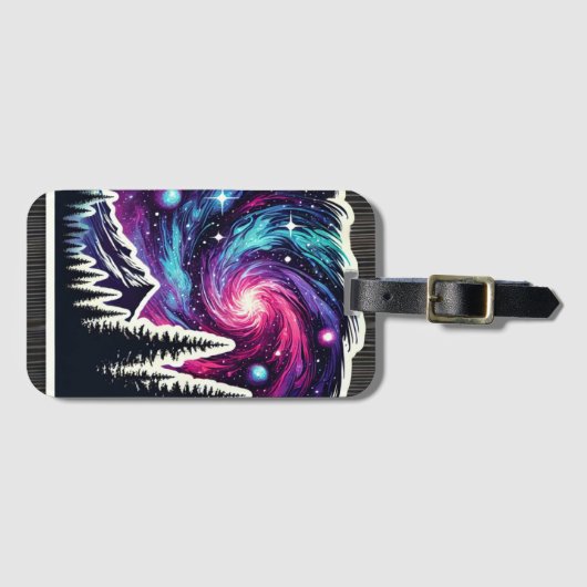 Cosmic Forest: Galaxy Meets Nature ラゲッジタグ (正面横)
