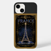 Cosmic France Eiffel Tower Celestial Art Case-Mate iPhoneケース (裏面)