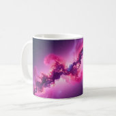 Cosmic Galaxy Art Mug – Deep Space Nebula Design コーヒーマグカップ (正面左)