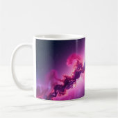 Cosmic Galaxy Art Mug – Deep Space Nebula Design コーヒーマグカップ (左)