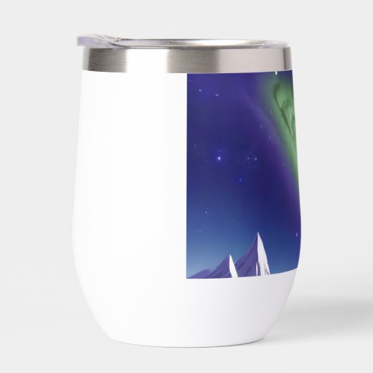 Cosmic Galaxy Mug – Green Nebula Over Purple Mount (右面)