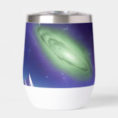 Cosmic Galaxy Mug – Green Nebula Over Purple Mount (正面)