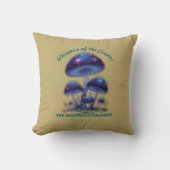 Cosmic Galaxy Mushrooms • Whimsical Fantasy Fungi  クッション (正面)