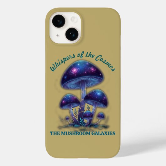 Cosmic Galaxy Mushrooms • Whimsical Fantasy Fungi Case-Mate iPhoneケース (裏面)