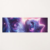 Cosmic Galaxy Mystical Feline Celestial ヨガマット (正面(横))
