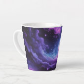 Cosmic Galaxy Nebula Abstract Space Art Design カフェラテマグ (左アングル)