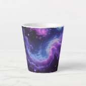 Cosmic Galaxy Nebula Abstract Space Art Design カフェラテマグ (正面)