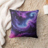 Cosmic Galaxy Nebula Abstract Space Art Design クッション (ブランケット)