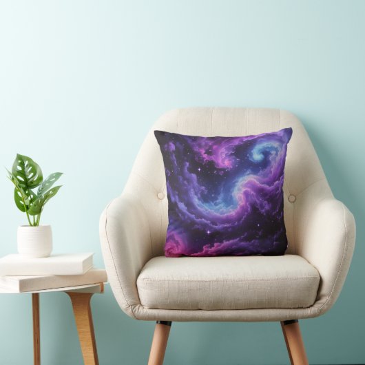Cosmic Galaxy Nebula Abstract Space Art Design クッション (椅子)