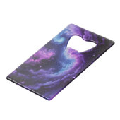 Cosmic Galaxy Nebula Abstract Space Art Design クレジットカード栓抜き (裏面アングル)