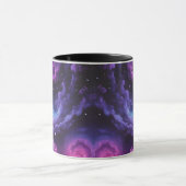 Cosmic Galaxy Nebula Abstract Space Art Design マグカップ (中央)