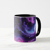 Cosmic Galaxy Nebula Abstract Space Art Design マグカップ (正面右)