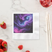 Cosmic Galaxy Nebula Abstract Space Art Design 縁ありカクテルナプキン (インサイチュ)