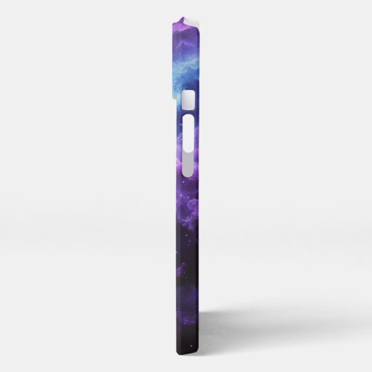 Cosmic Galaxy Nebula Abstract Space Art Design iPhoneケース (左側面)