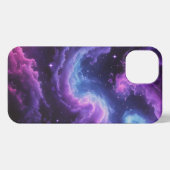 Cosmic Galaxy Nebula Abstract Space Art Design iPhoneケース (裏面横)
