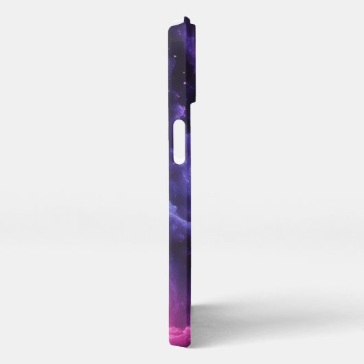 Cosmic Galaxy Nebula Abstract Space Art Design iPhoneケース (右側面)