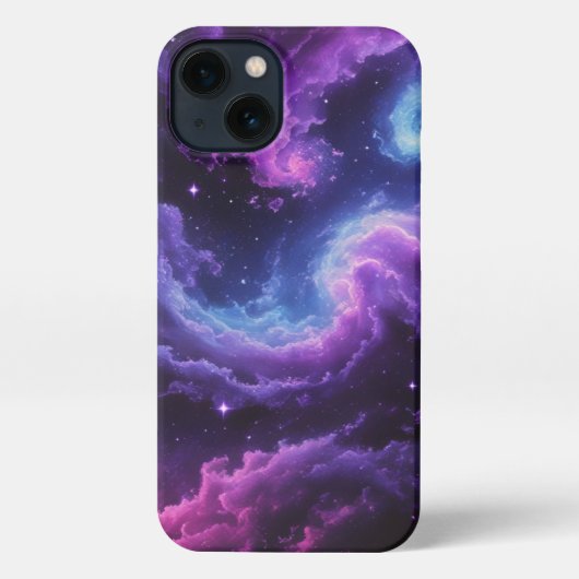 Cosmic Galaxy Nebula Abstract Space Art Design iPhoneケース (裏面)